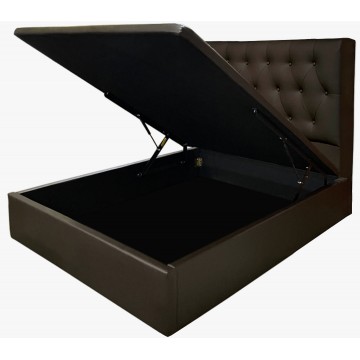 Queensland Faux Leather Storage Bed