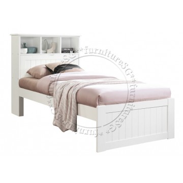 Wooden Bed WB1156A (White)