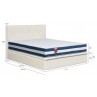 Fabric/Faux Leather Storage Bed LB1157