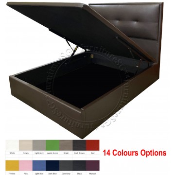 Kingsway Faux Leather Storage Bed