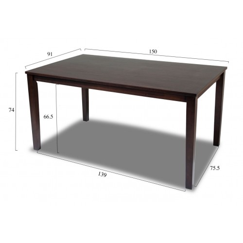 (Clearance) Dining Table DNT1571 - 1.5m Display Set