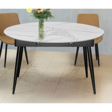 Andy Round Sintered Stone Dining Table (Dia 1.35m)