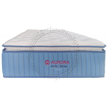 Aurora Ice Silk  Artic Series - Frosty Pocketed Spring Mattress with Memory Foam