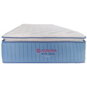 Aurora Ice Silk  Artic Series - Frosty Pocketed Spring Mattress with Memory Foam
