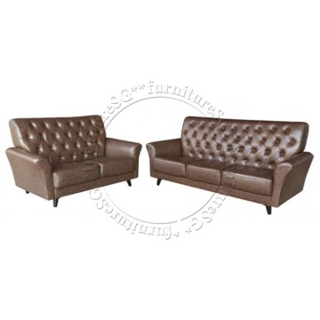 Faux Leather 2/3 Seater Sofa Set SFL1290B