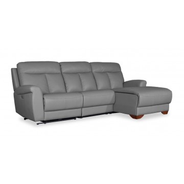 3 Seater L-Shape Sofa SetSFL1291B (Half Leather Recliner)