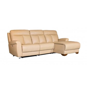 3 Seater L-Shape Sofa SetSFL1291C (Half Leather Recliner)