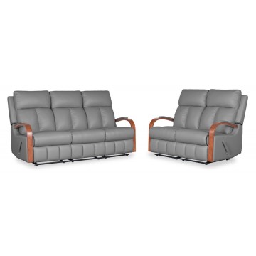 2/3 Seater Sofa Set SFL1292B (Half Leather Recliner)