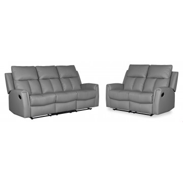 2/3 Seater Sofa Set SFL1293B (Half Leather Recliner)