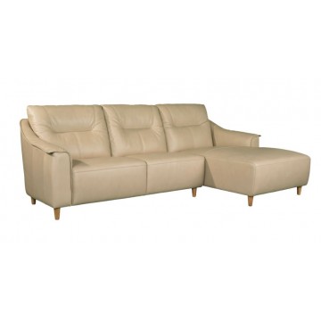 3 Seater L-Shape Sofa Set SFL1295C (Half Leather)