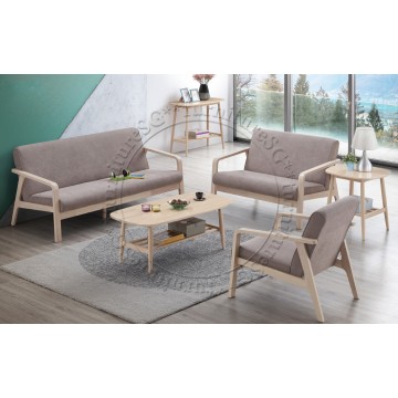 Wooden Sofa WS1054 (Velvet Fabric)