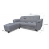 Katrina 3-Seater Fabric Sofa with Stool (Available in 2 colours)