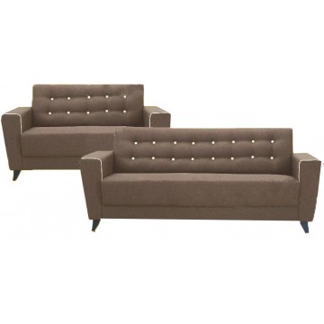 Perry 1/2/3 Seater Fabric Sofa (Brown)