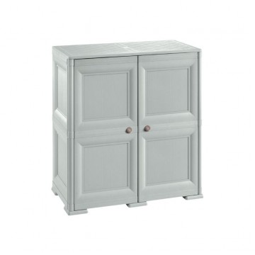 Tontarelli - Shoe Cabinet 8 Shelves + 4 Side Pockets 2 Door