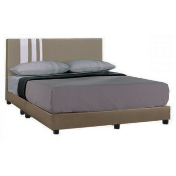 Queen Size Stamford Faux Leather Bed + Spring Mattress