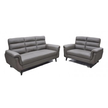 Bavaria 2/3 Seater Sofa Set (Half Leather) 2 Years Warranty