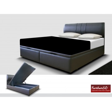 Faux Leather Storage Bed LB1020