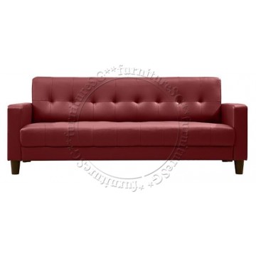 Faux Leather Robin Sofa Set (Maroon)