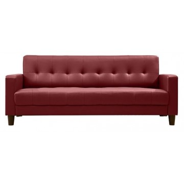Faux Leather 2 Seater Robin Sofa Set (Maroon)