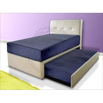 2 in 1 Faux Leather Bed 1004