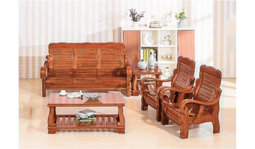 Wooden Sofa Ws1031a Free Seat Cushions