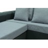Hopper 3-Seater Fabric Sofa with Stool