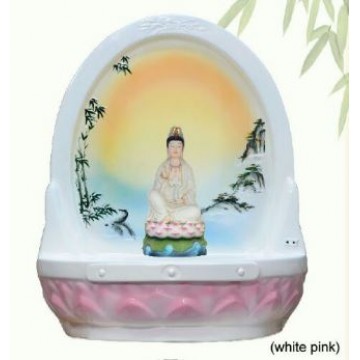 Lotus Altar Table 莲花神台 - U19 (White Pink)