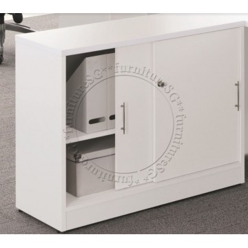 Sliding Door Cabinet (White)