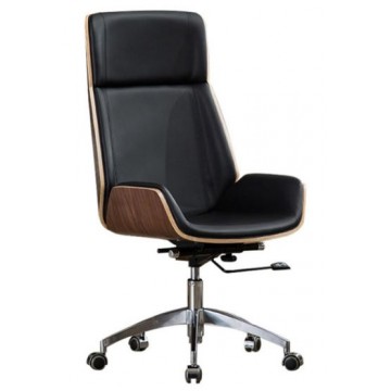 Heeren Office Chair - Black/Wood