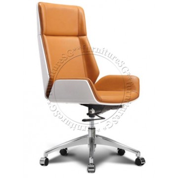 Heeren Office Chair - White/Orange