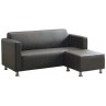 Molly Faux Leather 3-seater Sofa (Black or Dark Brown) *Limited Sets*