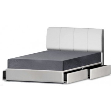 Faux Leather Princebed Storage Bed Wesley LB1054