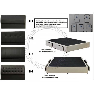 Faux Leather Storage Bed LB1082