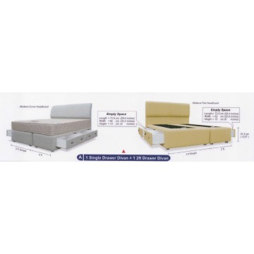 MaxCoil Faux Leather Storage Bed LB1107 - Queen