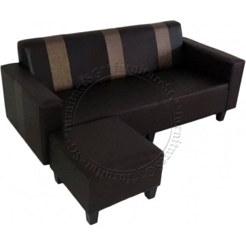 L-Shaped Faux Leather Sofa Set SFL1131