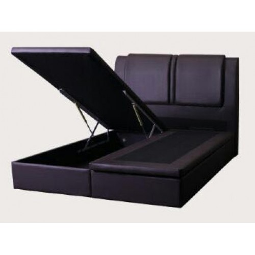 Faux Leather Storage Bed LB1126