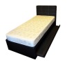 2 in 1 Faux Leather Bed and Mattress Bundle