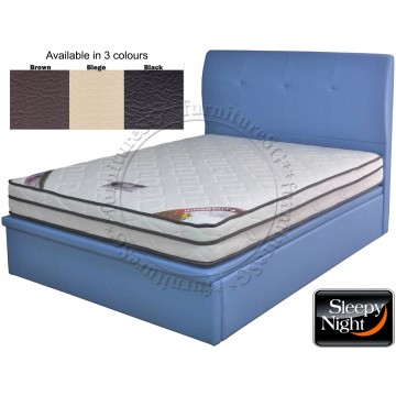 Sleepy Night Faux Leather Storage Bed LB1125