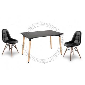 Dining Table Set DNT1232W ( Table + 4 Chairs)
