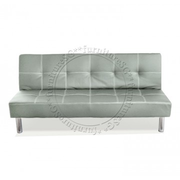 3-Seater Faux Leather Sofa Bed SFB1050 (Grey)