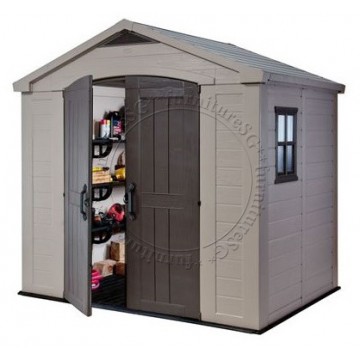 Keter - Factor 8 x 6 Shed Outdoor Shed (Free Delivery + Assembly)