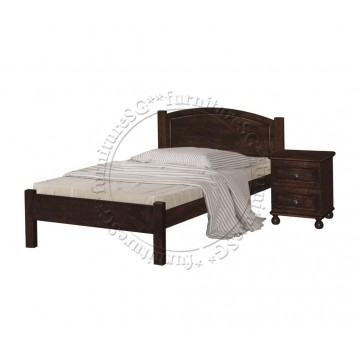 Wooden Bed WB1002 - Walnut