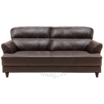 Danny 2/3 Seater Faux Leather Sofa (Brown)