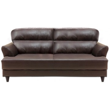 Danny 2/3 Seater Faux Leather Sofa (Brown)