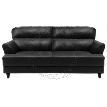 Danny 2/3 Seater Faux Leather Sofa (Black)