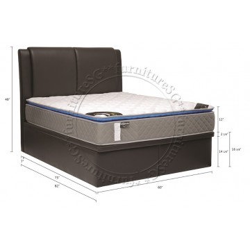 Faux Leather Storage Bed LB1152