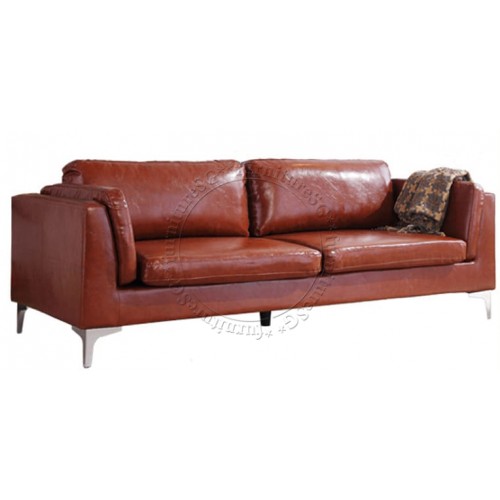 Leeson Faux Leather Sofa, Fake Leather Couches