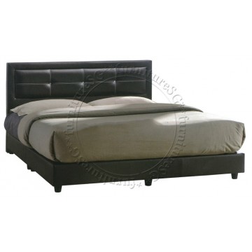 Gillian Faux Leather Bed - Queen