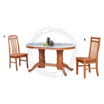 Dining Table DNT1459 (1Tx4C)