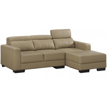 Southwest 3 Seater L-Shape Sofa Set (Half Leather)